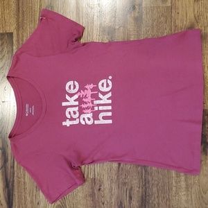 Womens Columbia "Take a hike" short sleeve tshirt size XS